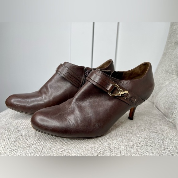 Cole Haan Collection NikeAir Women's Brown Leather High Heel Shoes Size 7 - Picture 1 of 4